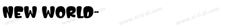 new world字体转换
